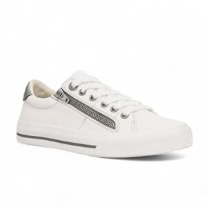 Taos Z Soul White Pewter Sneakers Women's sz 9 - like new!